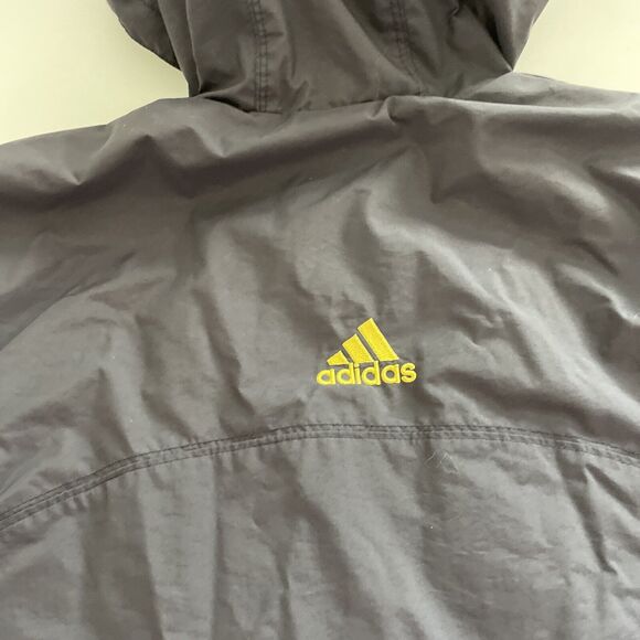 Vintage‎ Adidas Mens M Jacket 90s Packable Hood Zip Nylon Retro Windbreaker Y2K - Picture 9 of 11